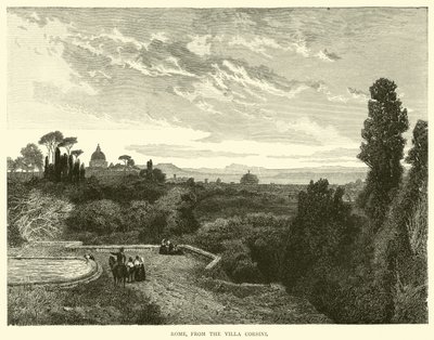 Rome, from the Villa Corsini by English School