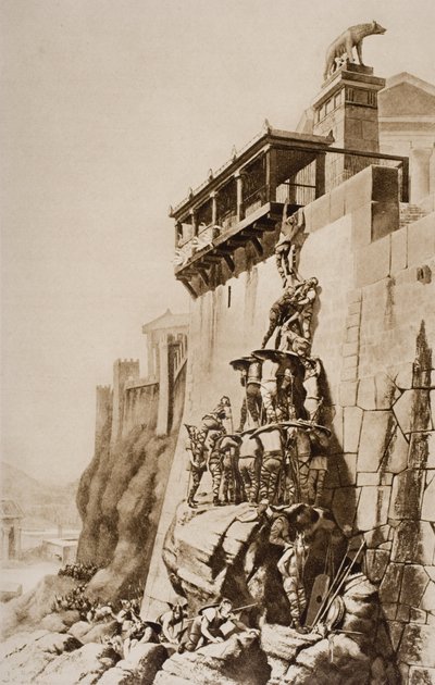 Rome Saved by the Sacred Geese of Juno, Illustration from 