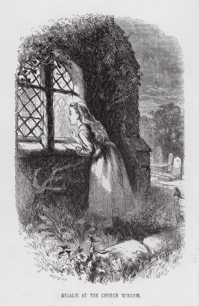 Rosalie at the Church Window by English School