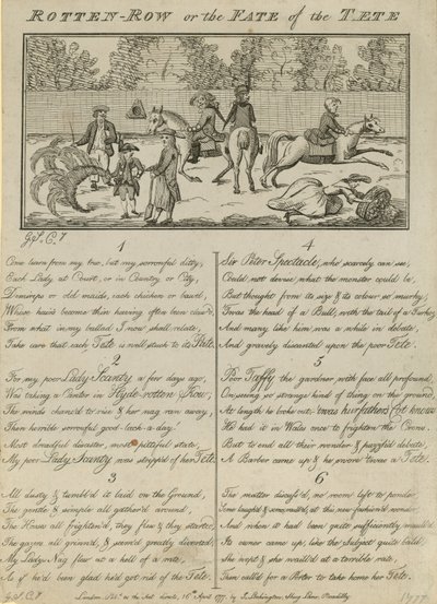 Rotten Row; or, The Fate of the Tête by English School