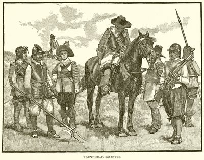 Roundhead Soldiers by English School