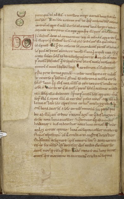 Marginal Drawings of the Sun and Moon. De Temporum Ratione. Bede the Venerable. Miscellany of Works on Computus and Astronomy. 11th-12th Century by English School