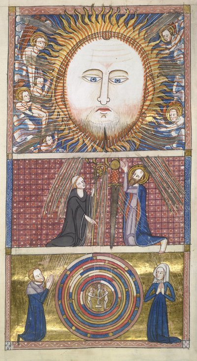 Christ the Sun attracts souls, from Ome Bonum by James le Palmer by English School