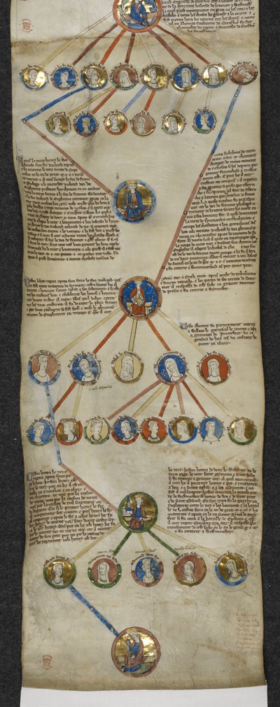 Royal MS 14 B V, Genealogical Chronicle of the English Kings, Henry II to Edward I by English School