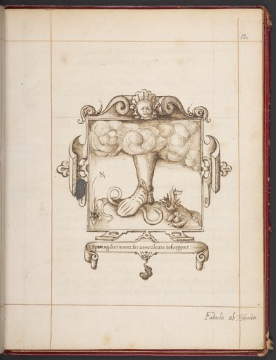 Emblem with Latin motto from George Gascoine