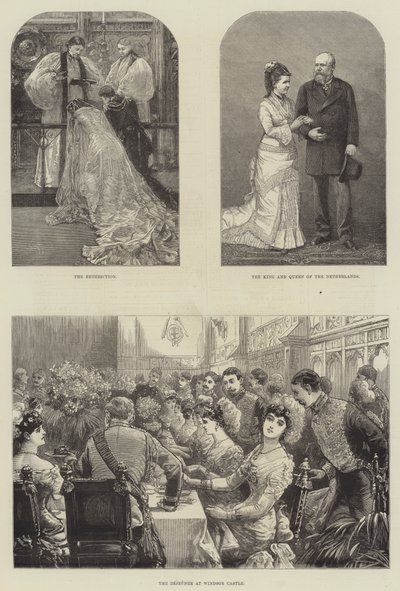 Royal Wedding of Prince Leopold and Princess Helena by English School
