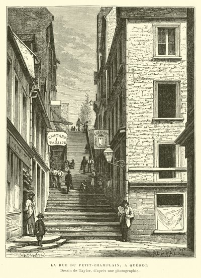 Rue du Petit-Chaplain, Quebec City, Canada by English School