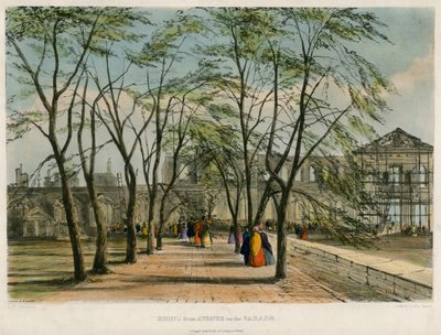 Ruins from Avenue on the Parade, Tower of London Fire, 1841 by English School