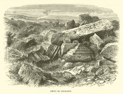 Ruins of Chorazin by English School