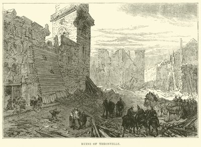 Ruins of Thionville, December 1870 by English School