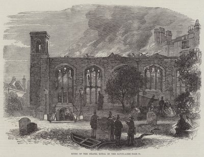 Ruins of the Chapel Royal in the Savoy by English School