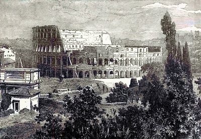 Ruins of the Colosseum, from the Palatine (illustration from Cassell