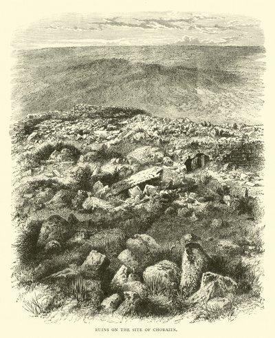 Ruins on the Site of Chorazin by English School