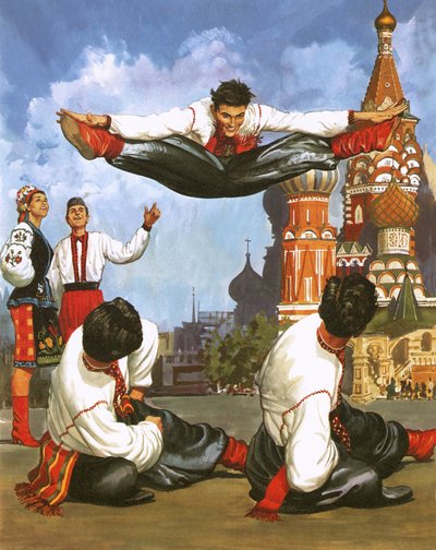 Russian dancers by English School