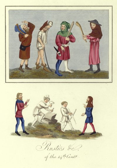 Rustics of the 14th Century by English School