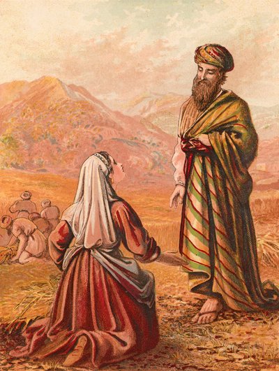 Ruth and Boaz by English School