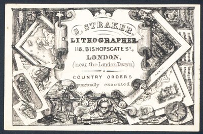 S Straker, lithographer by English School