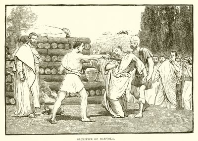 Sacrifice of Scaevola by English School