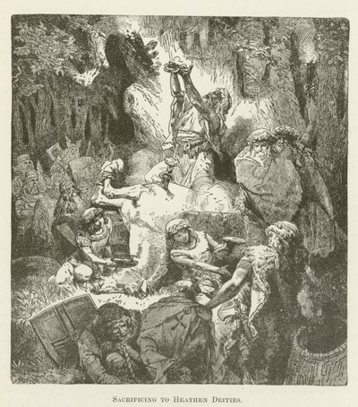 Sacrificing to Heathen Deities by English School