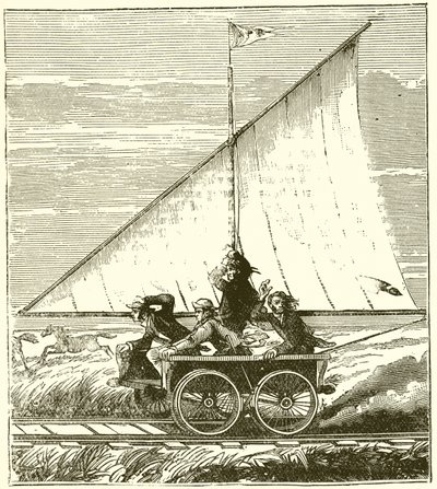 Sailing Car by English School
