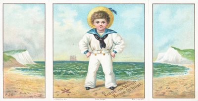 Sailor Boy on the beach by English School