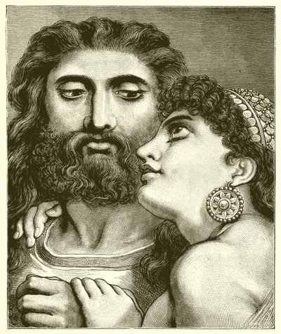 Samson and Delilah by English School