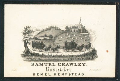 Samuel Crawley, undertaker by English School