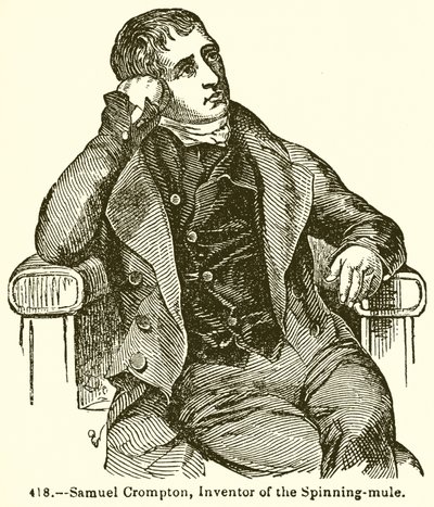 Samuel Crompton, Inventor of the Spinning-Mule by English School