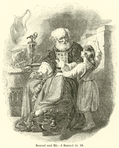 Samuel and Eli, 1 Samuel 3:18 by English School
