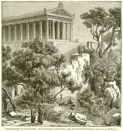 Sanctuary of Poseidon at Calauria (Deathplace of Demosthenes) by English School
