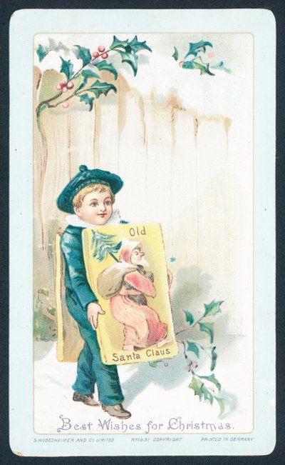 Sandwich Boy advertising Old Santa Clause by English School