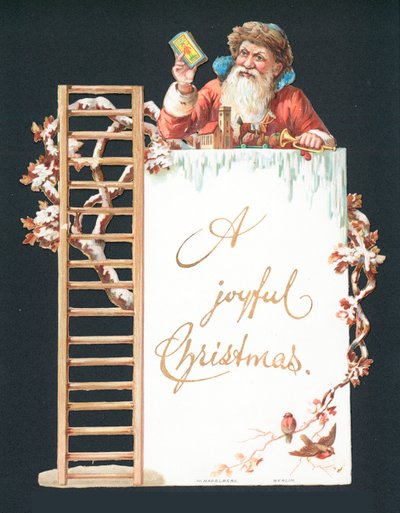 Santa and Toys by English School