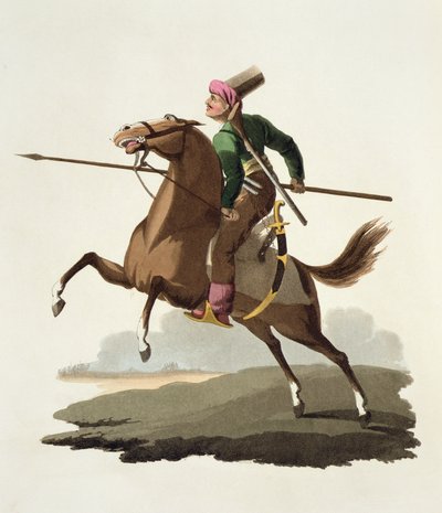 Saphir, from Costumes of the Various Nations, Volume VII, The Military Costume of Turkey, by Thomas MacLean, published c.1800-18 by English School