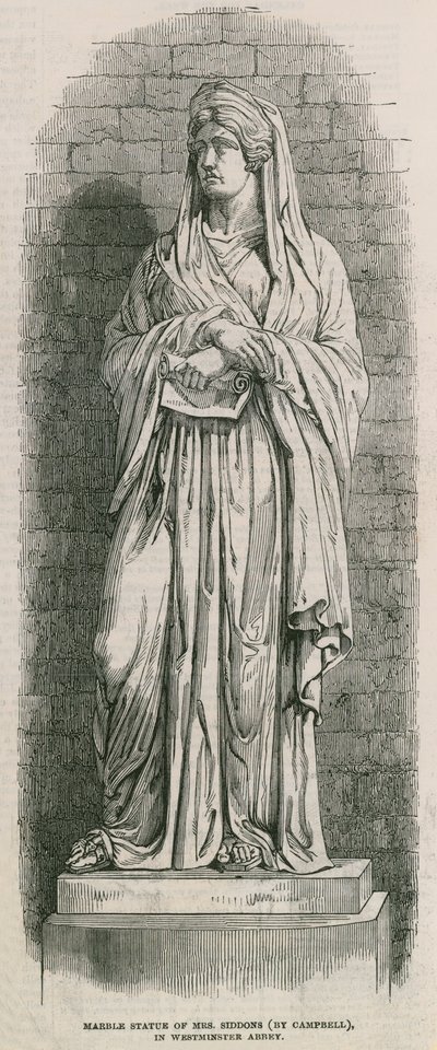 Sarah Siddons Monument in Westminster Abbey by English School