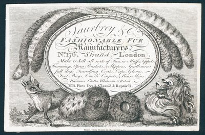 Saubry & Co, fashionable fur manufacturers by English School