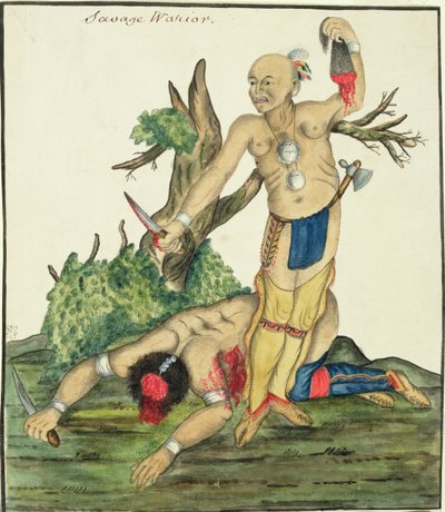 Savage Warrior by English School