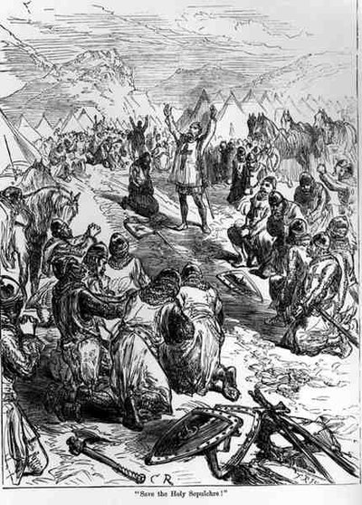 Save the Holy Sepulchre, Richard I Before the Battle of Arsuf, July 1191 by English School