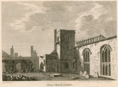 Savoy Chapel and Palace, London by English School