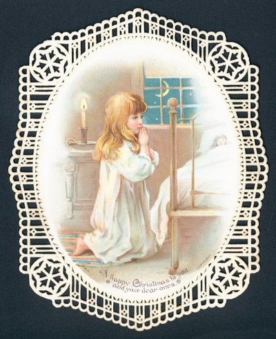 Saying prayers at bedtime by English School