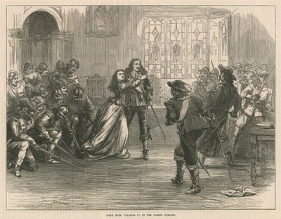 Scene from Charles I at the Lyceum Theatre, London by English School