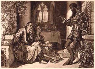 Scene from Othello, Act I Scene 3, by William Shakespeare by English School