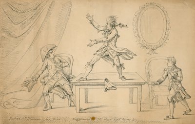 Scene from Sylvester Daggerwood by George Coleman the younger by English School