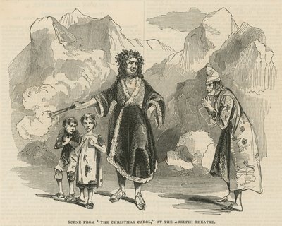 Scene from The Christmas Carol by English School