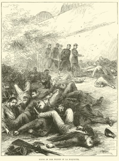 Scene in the Prison of La Roquette, 1871 by English School