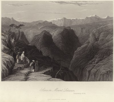 Scene on Mount Lebanon by English School