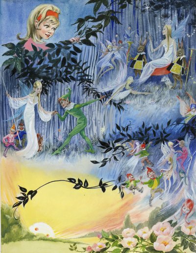 Scene with fairies by English School