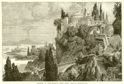 Scenery at Cape Misenum, Near Baiae by English School