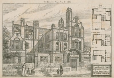 School Board for London, High Street Schools, Stoke Newington, London by English School