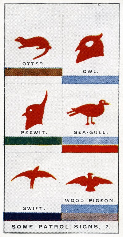 Scout Patrol signs, 1929 by English School