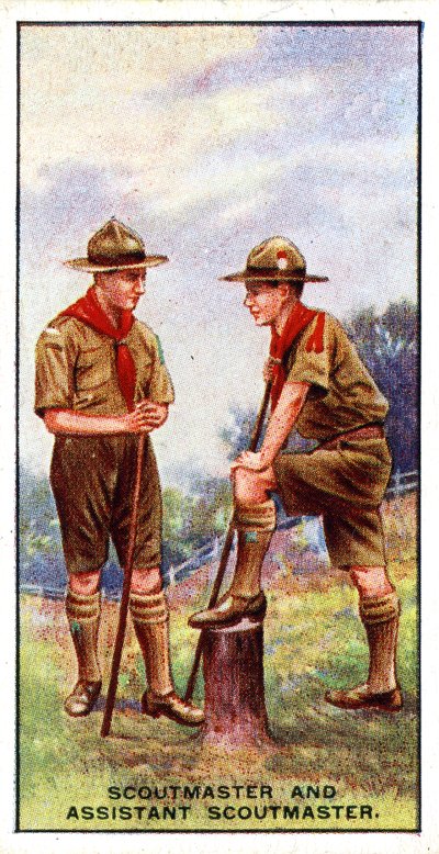 Scoutmaster and Assistant Scoutmaster, 1929 by English School